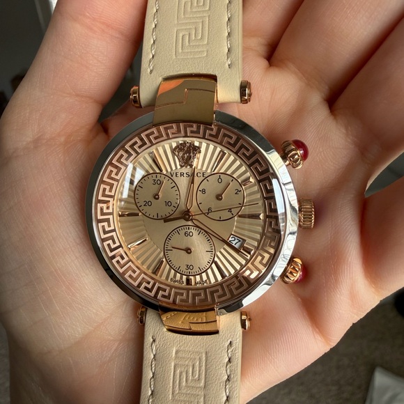 Versace Women’s Revive Rose Gold Chronograph Watch - Picture 7 of 7